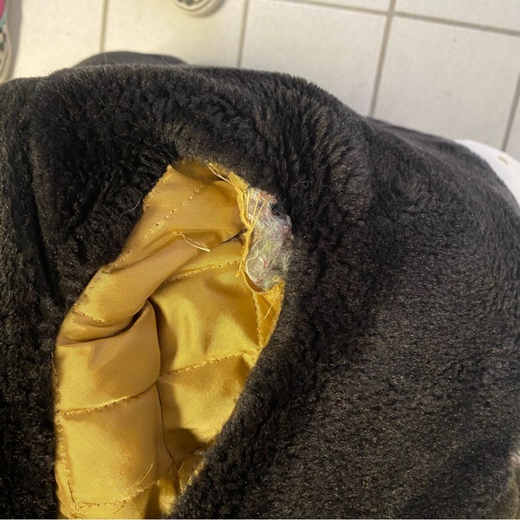 VINTAGE Faux Fur Lined Pea Coat JC Penny The Mens Shop Size 42 Regular USA - Picture 6 of 6